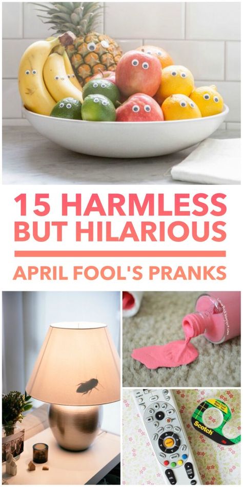 Oh my goodness, these pranks are too funny! These will definitely work on anyone in my family (especially the brownie trick). Which ones will you choose to pull on your kids? Work Pranks, Funny Pranks For Kids, Best April Fools Pranks, Funny April Fools Pranks, Pranks To Pull, April Fool's Pranks, Easy Pranks, April Fools Day Jokes, Harmless Pranks