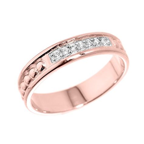 10k Rose Gold 7Stone Diamond Wedding Anniversary Band Ring Size 75 >>> See this great product. Ring Enhancers, Band With Diamonds, Diamond Wedding Anniversary, Rings Eternity, Wedding Anniversary Ring, Rings Promise, Classic Wedding Band, Eternity Rings, Wedding Anniversary Rings