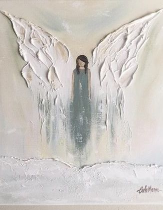 Angel Art Drawing Simple, Angel Wings Painting, Angel Paintings, Angel Wings Art, Acrylic Texture, Angel Artwork, Cross Wall, Wings Art, Angel Painting