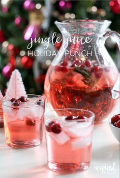 Jingle Juice Holiday Punch, Refreshing Punch, Drinks Nonalcoholic, Christmas Cocktails Easy, Jingle Juice, Christmas Drinks Alcohol Recipes, Whipped Vodka, Christmas Drinks Alcohol, New Year's Desserts