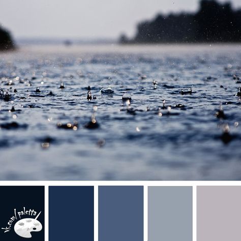 Rain Fall, Fall Wallpapers, Rainy Day Aesthetic, Wallpapers For Desktop, Play Therapy, Color Palate, Blue Colour Palette, Colour Board, Fall Wallpaper