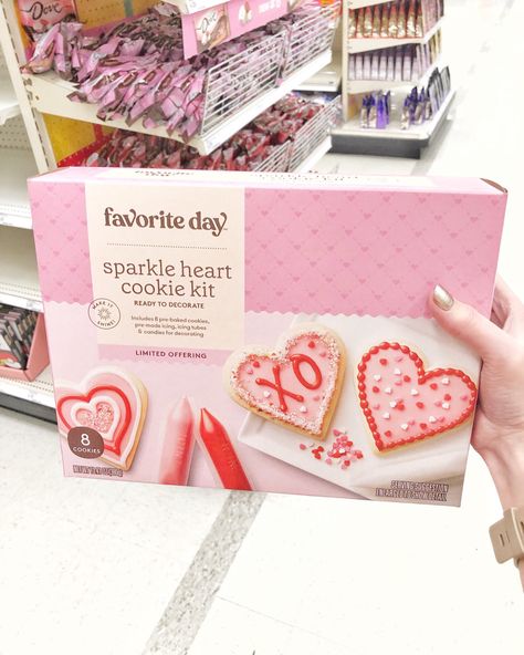 These adorable Valentine’s Day cookie decorating sets are 20% off this week at Target (through the Target Circle app)! They have a fun heart cookie kit + a Valentine’s Day cookie house to decorate! 💕 This is a great activity to grab for the kiddos! #Target #TargetStyle #TargetFinds #TargetTrends #valentinesday #valentines #valentinesdaygifts #valentinesdaysnacks #sweettreats #kidsactivities #cookies #valentinesdaycookies #cookiedecorating #love #hearts #giftidea #giftsforher #sale Follow my s Valentine Girl Scout Cookies, Large Valentine Cookies, Valentines Cookie Decorating Kit, Cookie Decorating Station, Target Valentines, Cookie Kits, Valentine Cookies Decorated, Valentine Cookie, Happy Galentine’s Day Cookies