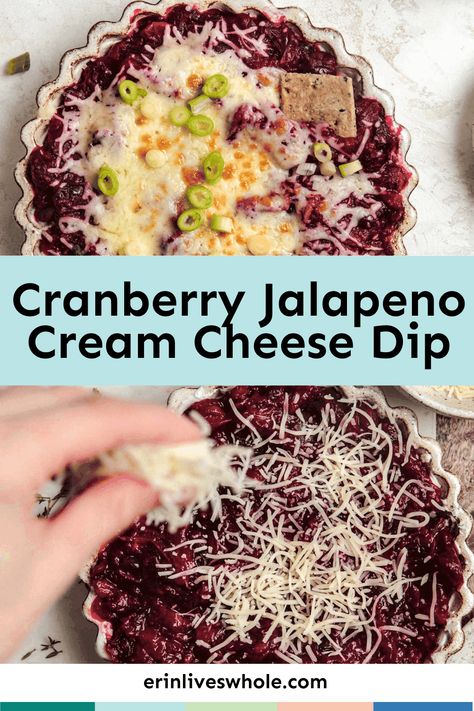 Enjoy sweet, savory, and tart flavors all in one with this Cranberry Jalapeño Cream Cheese Dip. It's made with all of your favorites – cream cheese, maple syrup, and cheddar! Cranberry Jalepeno Dip Costco Recipe, Cranberry Jalapeno Cream Cheese Dip With Canned Cranberries, Jalapeno Cranberry Cream Cheese Dip, Cranberry Jalepeno Dip Costco, Jalapeño Cranberry Dip, Hawaii Meals, Cream Cheese Maple Syrup, Cranberry Jalapeno Cream Cheese, Cranberry Jalapeno Cream Cheese Dip