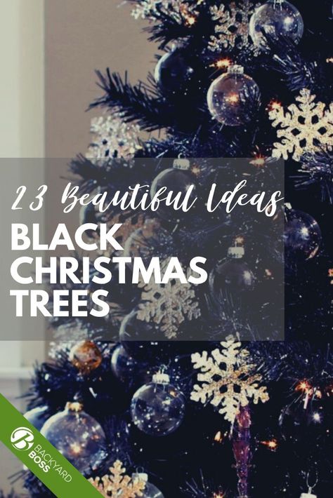 Love Nightmare Before Christmas? Maybe you're a big fan of Halloween, too. Whatever your creepy Christmas vibe is, we've got ideas for trimming your all-black tree this year. From basic orange-and-black to elaborate Jack Skellington displays to moody black-and-red goth shows, we've got you covered in our black Christmas tree inspo, DIY and buying guide roundup. Diy Black Christmas Decorations, Slim Black Christmas Tree, Christmas Tree Ideas For Black Trees, Black Victorian Christmas Tree, Blackout Christmas Tree, Goth Christmas Trees, Black Christmas Tree Inspiration, Elegant Black Christmas Tree, Black Christmas Tree Aesthetic