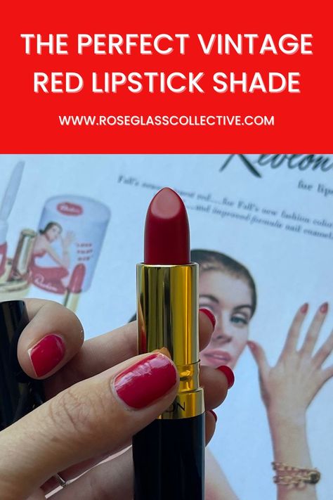 vintage lipstick 80s Red Lipstick, Loreal British Red Lipstick, Revlon Certainly Red Lipstick, Revlon Lipstick Colors, Soft Red Lipstick, Vintage Red Lipstick, Revlon Red Lipstick, Iconic Red Lipstick, True Red Lipstick