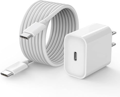 10 FT Long iPad Pro Charger, [Apple MFi Certified] 20W Android Charger iPad Charger Block + 10 FT USB C to C Cable for iPad Pro 12.9/11 inch 2021/2020/2018, iPad Air 5th/ 4th Gen, iPad Mini 6th Gen Ipad Charger, Apple Charger, Samsung Charger, Usb C Cable, Dc Travel, Electric Vehicle Charging, Charger Cord, Ipad Pro 12, Samsung Galaxy S23