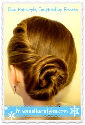 Elsa Coronation Hairstyle, Disney Frozen Elsa Hairstyle, Elsa Coronation, Elsa Hair, Hairstyles For Girls, Dance Hairstyles, Frozen Inspired, Hairstyle Tutorial, Princess Hairstyles, Hair Tutorials