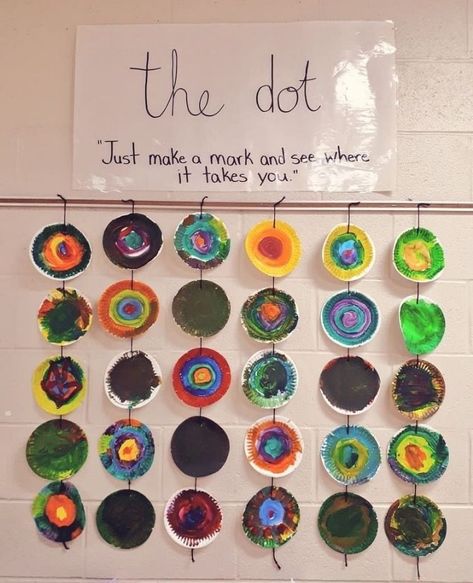 Dot Day Outfit, Dot Day Art, Grade 1 Art, International Dot Day, Day Outfit Ideas, Dot Day, The Dot, Kindergarten Art, Collaborative Art