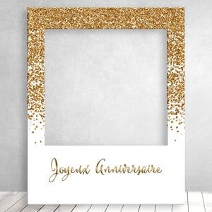 Cadre Photo Booth, Photo Booth Frame, Gold Glitter, Photo Booth, Party Decorations, Party Supplies, France, Etsy Uk, Frame