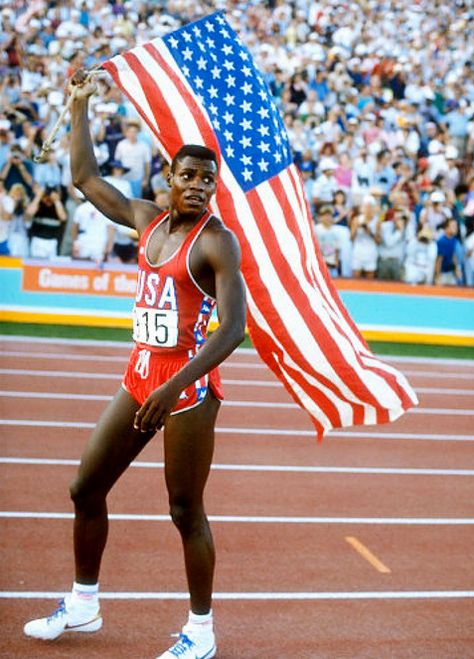 Olympic Track And Field, Carl Lewis, Track Team, Triple Jump, Sports Track, Track And Field Athlete, Us Olympics, Long Jump, Sport Icon