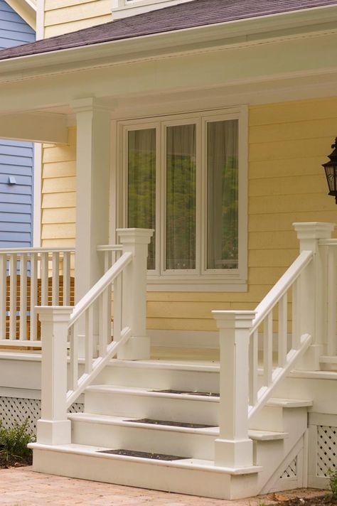 11 Great Wooden Front Step Ideas Front Step Ideas, Front Porch Stairs, Courtney Adamo, Step Ideas, Porch Stairs, Front Porch Steps, Front Stairs, Best Bathtubs, Wood Steps