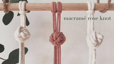 Hi, in this video tutorial I show how to tie rose knot using various cords Macrame Rose, Macrame Tutorial Beginner, Knot Tutorial, Bohemian Crafts, Free Macrame Patterns, Macrame Tutorials, How To Make Rose, Macrame Knots Tutorial, Macrame Knots Pattern