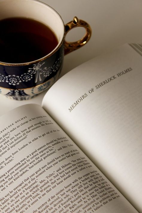 "To underestimate oneself is as much an exaggeration of one's powers than the other."  ~ Arthur Conan Doyle Bookstagram Inspiration, Tea And Books, The Dark Artifices, A Cup Of Tea, Foto Art, Coffee And Books, Open Book, Cup Of Tea, Book Photography