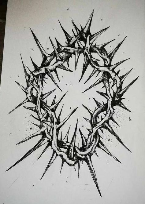 Thorn Knee Tattoo, Thorns Knee Tattoo, Black And Grey Elbow Tattoo, Thorn Tree Tattoo, Thorn Band Tattoo Design, Twisted Metal Tattoo Designs, Thorn Armband Tattoo, Spiked Chain Tattoo, Black Metal Tattoo