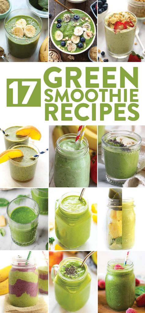 We love green smoothie recipes because you can drink your breakfast smoothie and get a serving of greens all in the same sitting. Don't be intimidated by the color, I promise there are many green smoothie recipes out there that hide the bitter taste of power greens but give you all of the benefits at the same time! Power Greens, Smoothie Recipes With Yogurt, Smoothie Easy, Paleo Snack, Best Green Smoothie, Green Smoothie Recipe, Jamba Juice, Breakfast Low Carb, Overnight Oat