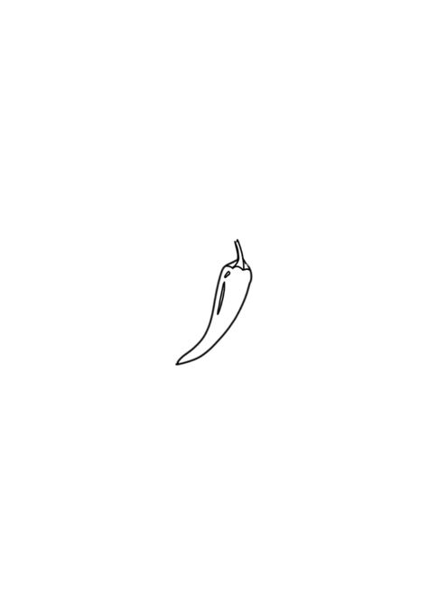 Chilly Pepper Tattoo, Small Chili Pepper Tattoo, Jalapeno Drawing, Chilly Tattoo, Chili Tattoo Minimal, Jalapeno Tattoo, Chilli Pepper Tattoo, Dont Look Back Tattoo, Tea Leaves Tattoo