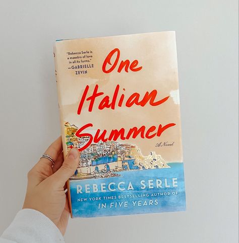 One Italian Summer Book, Waves In Short Hair, One Italian Summer, Rebecca Serle, Waves For Short Hair, Book Tbr, Beach Waves For Short Hair, Le Sirenuse, Teenage Books To Read