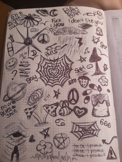 Simple Doodles Halloween, Black Doodles Aesthetic, Dark Doodles Simple, Doodle Art Journals Sketchbooks, Weirdcore Doodles, Dark Academia Doodles, Gothic Doodles, Goth Doodles, Gothic Sketchbook