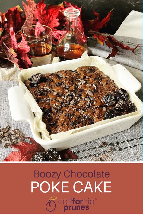 Prune Cake, Prune Recipes, Boozy Chocolate, Dreamy Desserts, Chocolate Pudding Cake, Chocolate Poke Cake, Dried Plums, Dessert Spread, Healthy Baking Recipes