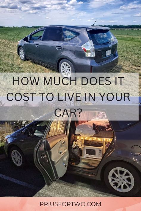 Small Suv Living Ideas, Car Camping Conversion, Living In Car Essentials, Camping Out Of Your Car, Living In A Small Car, Living In Suv, Living In Your Car Hacks, Suv Van Life, Car Living Ideas