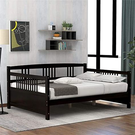 Full Daybed, Full Size Daybed, Wooden Daybed, Sofa Bed Frame, Sofa Bed Bedroom, Solid Wood Bed Frame, Bed Frame With Drawers, Wood Daybed, Full Size Bed Frame