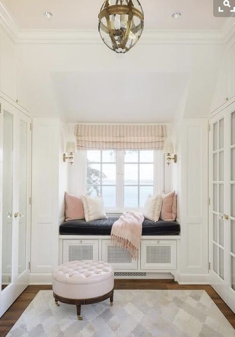 Pink Closet, Room Dressing, Walk In Closet Design, Closet Wardrobe, Bedroom Windows, Trendy Bedroom, Pool Design, White Room, Dressing Room Design