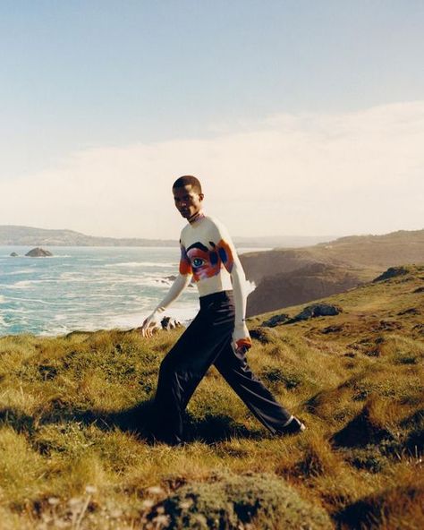 Fashion Editorial Nature, Lacoste Pants, Mountain Photoshoot, Vintage Bodysuit, Mens Fashion Editorial, Mens Editorial, The Atelier, Outdoor Portraits, Male Magazine