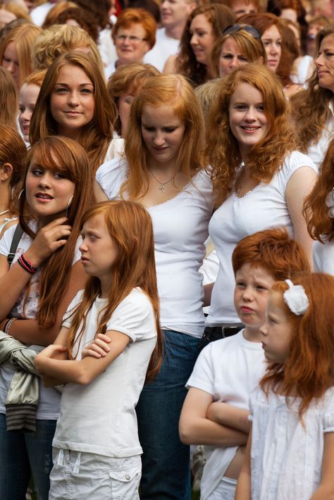 Wikipedia: "Redheadday is the name of a Dutch summer festival that takes place each first weekend of September in the city of Breda, in the Netherlands."  Facts about redheads: "Red hair is seen on the heads of only less than one percent of people.in the world. Most redheads live in the U.K., Ireland, and former colonies of U.K. like Australia.  The highest percentage of natural Redheads in the world is in Scotland (13%), followed closely by Ireland with 10%. In the US, about 2... Redhead Facts, Redhead Day, Natural Red Hair, Red Haired Beauty, Red Hair Woman, Natural Redhead, Beautiful Red Hair, Girls With Red Hair, Redhead Beauty