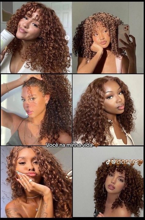 Curly Hair Dye Ideas, Curly Dyed Hair, Light Brown Curly Hair, Curly Hair Dye, Best Hair Stylist, Brown Curly Hair, Bold Hair Color, Edgy Haircuts, Balayage Hair Dark