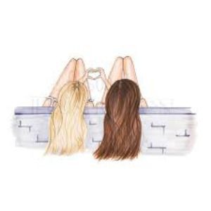 Blonde And Brunette Best Friends, Friend Art, Tumblr Hipster, Sketch Fashion, Best Friend Drawings, Friends Illustration, Bff Drawings, Art Heart, Drawings Of Friends