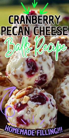 Cranberry Pecan Cheese Balls Cranberry Balls, Cranberry Pecan Cheese Ball, Pecan Balls, Cheese Ball Recipes Easy, Cranberry Meatballs, Cream Cheese Ball, Christmas Tea Party, Ball Recipes, Cranberry Cream Cheese