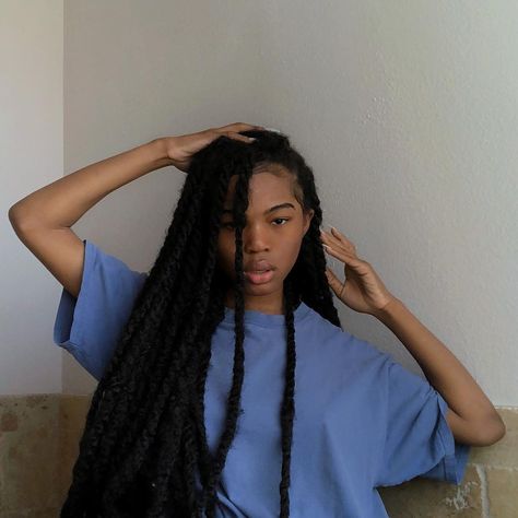 Long Marley Twists, Quenlin Blackwell, Black Hair Protective Styles, Twa Hairstyles, Faux Locs Hairstyles, Braids Hairstyles Pictures, Earthy Outfits, Black Femininity, Favorite Hairstyles