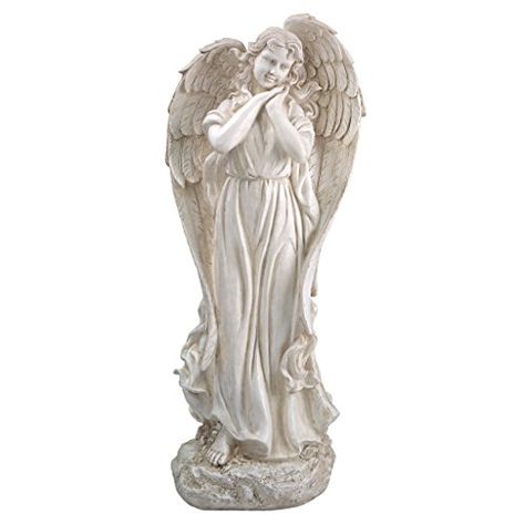 Design Toscano Constances Conscience Garden Angel Statue -- Visit the image link more details. Angel Garden Statues, Angel Garden, Garden Angel, Garden Figures, Outdoor Garden Statues, Meditation Garden, Angel Statue, Cherub Angel, Angel Sculpture