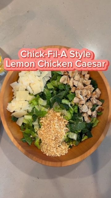 The Salad Lab on Instagram: "Replying to @chelseycofer Chick-Fil-A Style Lemon Kale Caesar #salad #saladsofinstagram #thesaladlaboffical #caesar #parmigianoreggiano #arnoldpalmer" The Salad Lab, Salad Lab, Lemon Kale, Kale Caesar, Kale Caesar Salad, Balsamic Vinaigrette Dressing, Classic Salad, Strawberry Spinach, Cilantro Lime Dressing