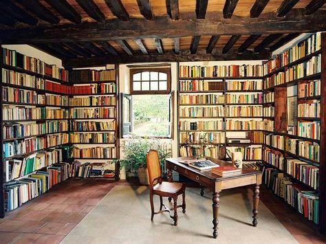 Would love this room :-) Lots Of Books, Standard Lamp, Dream Library, Ranches For Sale, Library Room, Home Library Design, Book Room, Reading Nooks, Home Libraries