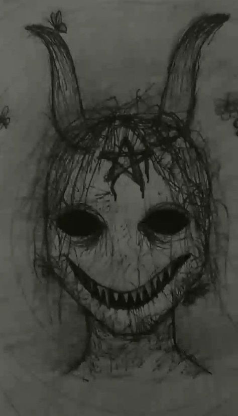 Drawing Scary Ideas, Scary Drawing Ideas Creepy, Horror Artwork Drawings, Horror Eyes Drawing, Scary Ghost Drawing, Creepy Doodles Easy, Creepy Things To Draw Easy, Creepy Sketch Ideas, Flower Drawing Sketches