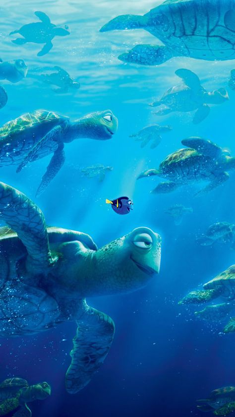 Finding Dory: Downloadable Wallpaper for iOS & Android Phones Just Keep Swimming Wallpaper Aesthetic, Just Keep Swimming Wallpaper Iphone, Dory Wallpaper Iphone, Dory Wallpaper, Nemo Wallpaper, Wallpaper For Ios, Sea Turtle Wallpaper, Turtle Wallpaper, Disney Characters Wallpaper