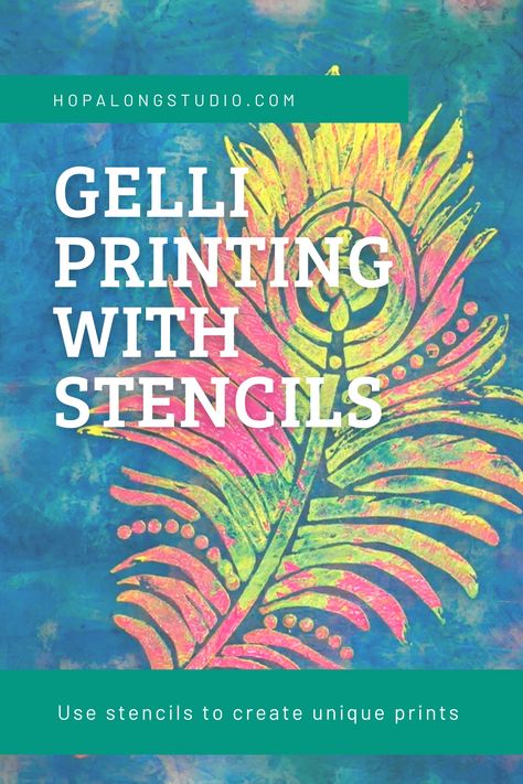 Gelli Printing Tutorials, Birgit Koopsen, Gel Printing Plate, Gelli Printing Techniques, Gelli Plate Techniques, Mono Printing, Gelli Printing Art, Using Stencils, Gelli Plate Art