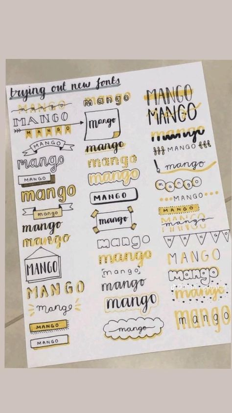 Studera Motivation, Penanda Buku, Lettering Guide, Bullet Journal Ideas Templates, Bullet Journal Banner, Creating A Bullet Journal, Journal Fonts, Bullet Journal Mood Tracker Ideas, Bullet Journal Notes