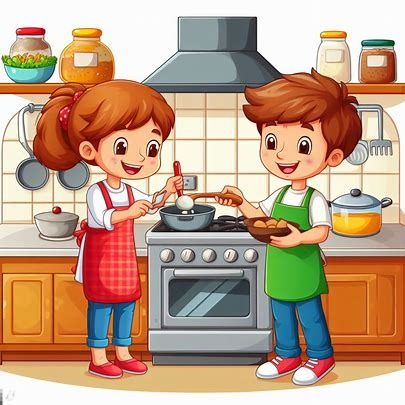 boy helping mother cooking at the kitchen cartoon clipart images - Pencipta Imej daripada Microsoft Bing Mother Cooking, Cooking Cartoon, Hindi Poems For Kids, Cooking Clipart, Kitchen Cartoon, Kitchen Clipart, Student Images, Hindi Poems, Moms Cooking