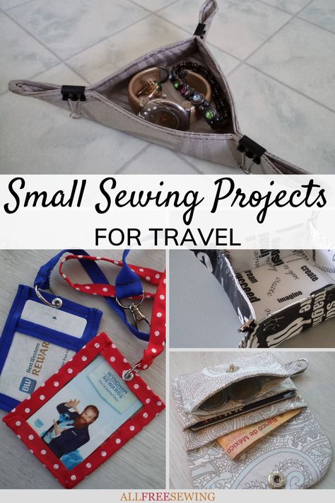 Sewing Travel Accessories, Travel Sewing Case, Diy Travel Accessories, Diy Makeup Bag, Trendy Sewing Projects, Travel Sewing, Travel Crafts, Big Tote Bags, Scrap Busters