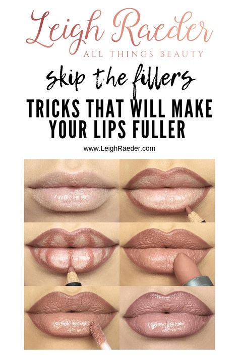 How To Lip Contour, Contour Lips Bigger, How To Contour Lips, How To Do Lips Makeup, How To Do Lip Makeup, Lip Ideas Make Up, How To Make Lips Look Bigger, How To Overline Your Lips, Nude Lip Makeup Look