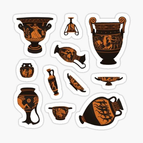 History Stickers | Redbubble History Stickers Printable, History Aesthetic Stickers, Ancient Rome Aesthetic, History Stickers, Rome Aesthetic, History Background, Stickers School, Ancient Greek Pottery, Greek Pottery