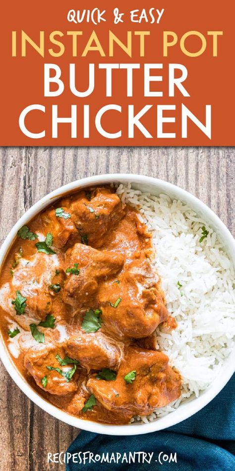 Instant Pot Indian Butter Chicken, Chicken Curry Recipe Indian Instant Pot, Instant Pot Indian Chicken Recipes, Instapot Butter Chicken, Chicken Curry Instant Pot, Instant Pot Curry Chicken, Instant Pot Indian Recipes, Instant Pot Butter Chicken, Instant Pot Indian