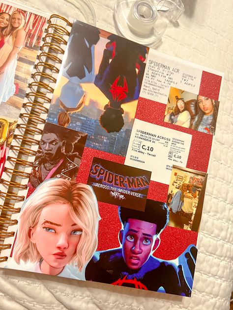 Spiderman Notebook, Spiderman Scrapbook, Self Care Bullet Journal, Diary Ideas, Bullet Journal Inspo, Photo Scrapbook, Spider Verse, Scrapbook Journal, Bullet Journal Ideas Pages