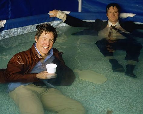 Hugh Grant and Colin Firth Mr Darcy Bridget Jones, Hugh Grant Colin Firth, Hugh Grant Bridget Jones Lake, Hugh Grant Bridget Jones, Daniel Cleaver, Colin Firth Bridget Jones, Collin Firth, Bridget Jones Movies, Mark Darcy