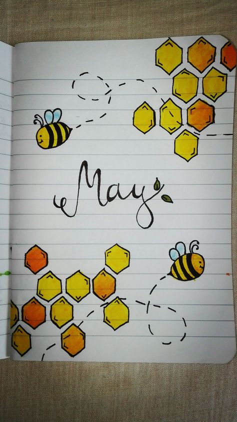 #bulletjournal #bujo #may # May Notebook Ideas, Bujo May Cover Page, March Journal Cover, Calendar Ideas March, May Calendar Ideas, May Doodles, May Journal Ideas, May Drawings, Bujo May