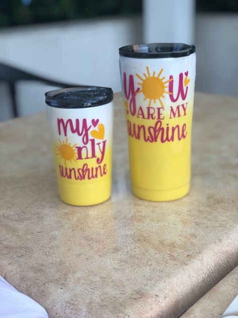 Mommy And Me Cups, Mama And Me Tumbler Cups, Mommy And Me Boy Tumbler Set, Mom And Mini Tumblers, Mommy And Mini Tumbler, You Are My Sunshine Tumbler, Kids Cups, Custom Tumbler Cups, Tumbler Cups Diy