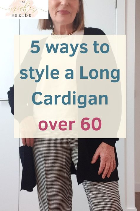 Long Sweaters Cardigan Outfits, What To Wear With Long Cardigan, 50 Year Old Women Fashion Casual, Winter Outfits For Over 60 Women Casual, Fashion For Women Over 60 Outfits Plus Size, Over 60 Casual Outfits, Fall Outfits Women Over 60 Casual, Long Cardigan Outfit Work, How To Style A Long Cardigan