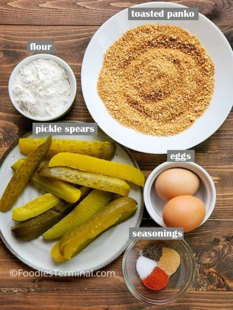 Pickle Fries Air Fryer, Fried Pickles Spears Recipe, Air Fryer Dill Pickle Spears, Fried Pickle Spears Air Fryer, Pickle Air Fryer Recipes, Fried Pickles Air Fryer Recipes, Air Fried Pickle Spears, Air Fryer Dill Pickles, Air Fryer Pickles Recipes